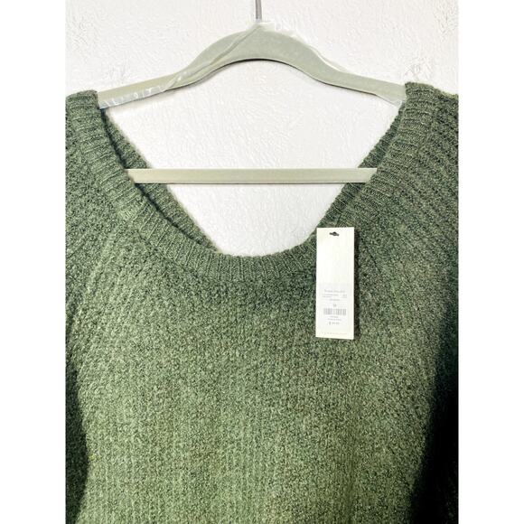 Harper Heritage x Francesca's Sweater Dress Scoop Neck Long Sleeve Green - M - Picture 4 of 7